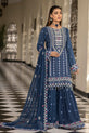 Blue Chiffon Sharara