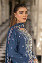 Blue Chiffon Sharara Dress