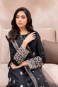 Embroidered Black Cotton Suit USA