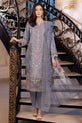 Grey Embroidered Suit