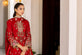 Red Silk Dress For Eid 