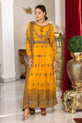 Yellow Chiffon Mehndi Dress